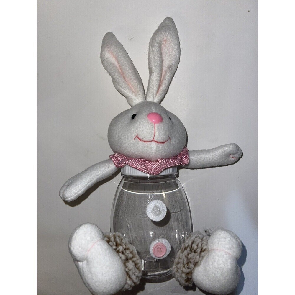 Bunny Candy Holder Pink New Missing a bottom Easter